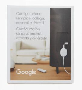 Google Chromecast 4K WiFi Bluetooth mit Sprachsteuerung und Fernbedienung