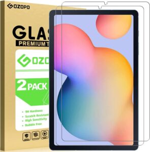 GOZOPO Schutzfolie für Samsung Galaxy Tab S6 Lite 10.4 Zoll - 9H HD Kratzfest Panzer Schutz Glas Folie