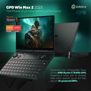 GPD WIN MAX 2 2023 Handheld Gaming PC mit AMD Ryzen 5 7640U und Radeon RX760M