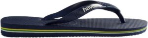 Havaianas Brasil Logo Zehentrenner Unisex Erwachsene in Navy Blue