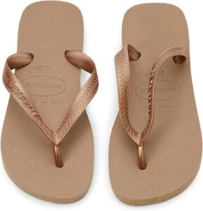 Havaianas Top Tiras Zehentrenner Damen 37/38 EU in Rose Gold - Der perfekte Sommerbegleiter