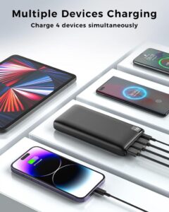 Hiluckey Powerbank 27000mAh - Leistungsstarker externer Akku mit Schnellladefunktion und LED Display