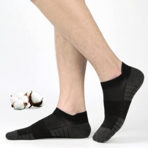 HIYATO Atmungsaktive Sneaker Socken für Herren und Damen - 10 Paar in Schwarz