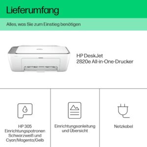 HP DeskJet 2820e Multifunktionsdrucker: Drucken, Scannen und Kopieren mit einem Gerät