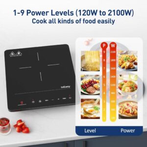 IsEasy Einzel Induktionskochplatte 2100W - Praktisch, sicher und tragbar