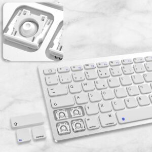 JADEMALL Bluetooth Tastatur Tablet: Kabellose Verbindung und Deutsches QWERTZ Layout