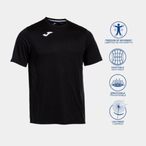 Joma Herren COMBI M/C T-Shirt in Schwarz - Größe L