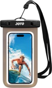 JOTO Wasserdicht Handyhülle IPX8 für iPhone und Samsung Galaxy - Crystalblack