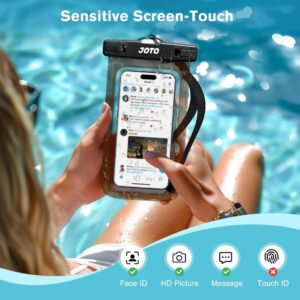 JOTO Wasserdicht Handyhülle IPX8 für iPhone und Samsung Galaxy - Crystalblack