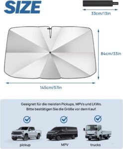 JOYTUTUS Sonnenschutz Auto Frontscheibe - Ihr verlässlicher Schutz vor UV-Strahlen