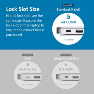 Kensington Laptop Lock schwarz Standard - Sicherheit für deinen Laptop