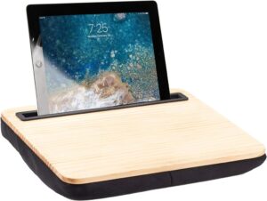 Kikkerland Halter mit Polster iBed Wood - Perfekter Begleiter für dein Apple iPad