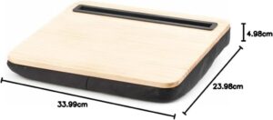 Kikkerland Halter mit Polster iBed Wood - Perfekter Begleiter für dein Apple iPad