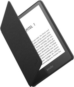 Amazon Kindle Paperwhite-Lederhülle - Schlankes, leichtes Design - Geeignet für die 11. Generation (2021), Schwarz