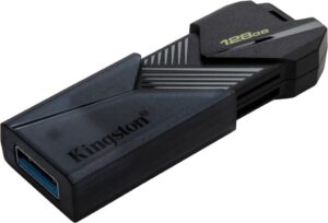 Kingston DataTraveler Exodia Onyx USB-Stick 3.2 DTXON/128GB Gen 1 - Schlank und stoßfest mit beweglicher Kappe in Schwarz