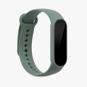 kwmobile 2x Sportarmband für Xiaomi Mi Smart Band 6 / Mi Band 6 / Band 5 - TPU Silikon Fitness Tracker Ersatzarmband Set in Schwarz Dunkelblau L Schwarz Pastellgrün