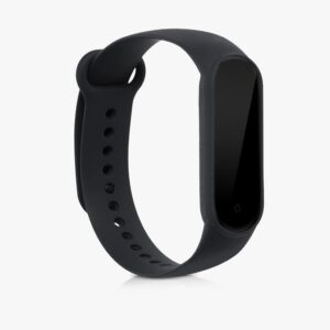 kwmobile 2x Sportarmband für Xiaomi Mi Smart Band 6 / Mi Band 6 / Band 5 - TPU Silikon Fitness Tracker Ersatzarmband Set in Schwarz Dunkelblau L Schwarz Pastellgrün