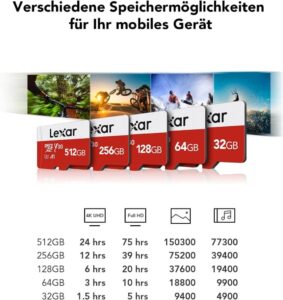 Lexar Micro SD Karte 32GB 2er Pack - Hohe Geschwindigkeit und Zuverlässigkeit für Deine Geräte