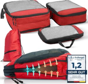 LOONARA Travel Compression Packing Cubes Set - Die ultimative Lösung für mehr Platz im Koffer & Rucksack