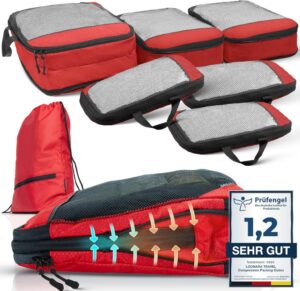 LOONARA Travel Compression Packing Cubes Set: Mehr Platz und Ordnung im Koffer & Rucksack