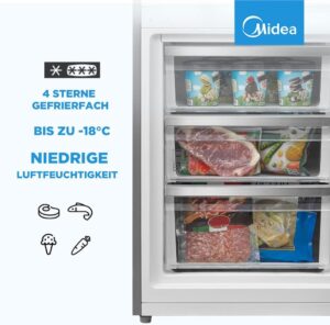 Midea MERB276FGE02A Kühl-/Gefrierkombination - Dein zuverlässiger Partner für frische Lebensmittel