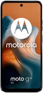 MOTOROLA Moto G34 5G in Charcoal Black - Dein neues Android™ Smartphone mit 120 Hz Bildwiederholrate und 50 MP Kamera