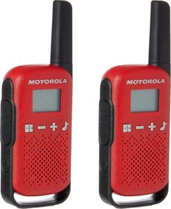 Motorola Talkabout T42 PMR-Funkgeräte in Rot - Set mit 2 Stück