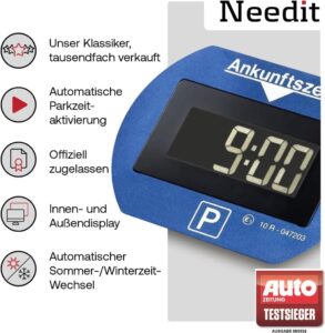 Needit Elektronische Parkscheibe Park Lite - Dein treuer Begleiter für stressfreies Parken