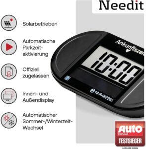 Needit Park Lite SOLAR - Die elektronische Parkscheibe mit zahlreichen Funktionen