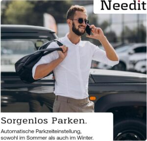 Needit Park Lite SOLAR - Die elektronische Parkscheibe mit zahlreichen Funktionen