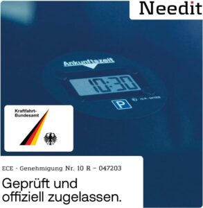 Needit Park Lite One - Elektronische Parkscheibe mit Zulassung vom Kraftfahrt-Bundesamt