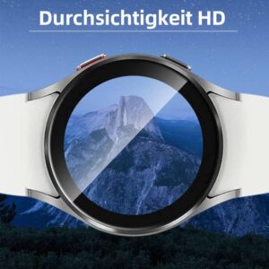 NEWZEROL 4 Stück Schutzfolie Kompatibel für Samsung Galaxy Watch 4 / Watch 5/ Watch 6/ Watch 7 40mm Displayschutz