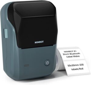 NIIMBOT B1 Bluetooth-Etikettendrucker mit Starterband und vielseitigen Funktionen