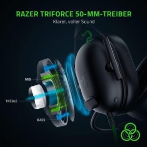 Razer BlackShark V2 X USB - Das ultimative kabelgebundene Esports-Headset in Schwarz