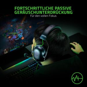 Razer BlackShark V2 X USB - Das ultimative kabelgebundene Esports-Headset in Schwarz