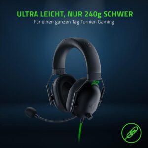 Razer BlackShark V2 X USB - Das ultimative kabelgebundene Esports-Headset in Schwarz