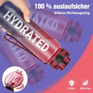 Sahara Sailor Sport Trinkflasche - BPA-frei Tritan, auslaufsicher, 1L Kapazität