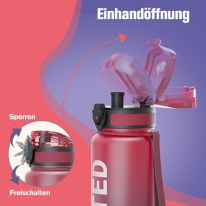 Sahara Sailor Sport Trinkflasche - BPA-frei Tritan, auslaufsicher, 1L Kapazität