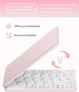 Samsers Faltbare Bluetooth Tastatur - Dein perfekter Begleiter für unterwegs