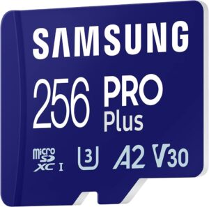 Samsung PRO Plus microSD-Karte + SD-Adapter - 256 GB - Ideal für Mobile Gaming