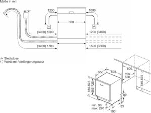 Siemens SN65YX00AE iQ500 Vollintegrierter Geschirrspüler - Perfekte Reinigung mit intelligenten Energiesparlösungen