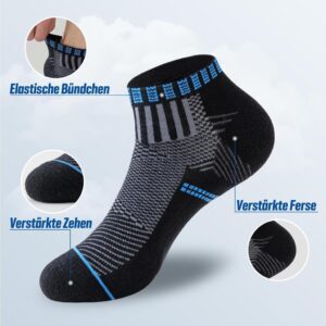 SockWaddles Sneaker Socken Herren 43-46, Atmungsaktiv und Bequem