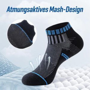 SockWaddles Sneaker Socken Herren 43-46, Atmungsaktiv und Bequem