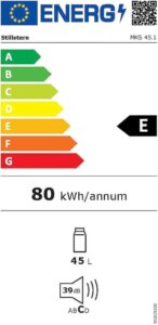 Stillstern Mini Kühlschrank E 45L: Praktischer und leiser Kühlschrank für jeden Raum