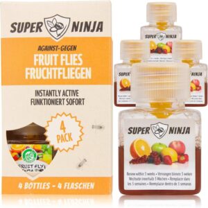 Super Ninja Fruchtfliegenfalle - Hochwirksame und ökologische Lösung gegen Fruchtfliegen