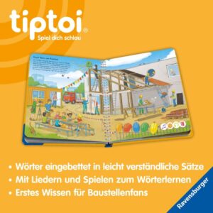 tiptoi® Mein Wörter-Bilderbuch Baustelle - Das interaktive Lernspielzeug für Kinder