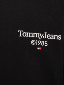 Tommy Jeans Herren Sweatshirt Tjm Reg Entry Graphic Crew ohne Kapuze L Schwarz - Klassisch, bequem und nachhaltig