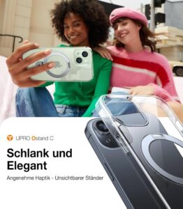 TORRAS Ostand iPhone 15 Plus Hülle - Stoßfest und Kratzfest mit MagSafe Kompatibilität