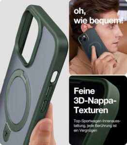 TORRAS Ostand Hülle für iPhone 13/14 mit MagSafe und militärischem Schutz