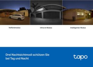 TP-Link Tapo C510W Überwachungskamera Außen: 360° Schwenk-/Neige-Funktion, 2K Auflösung und Vollfarbige Nachtsicht